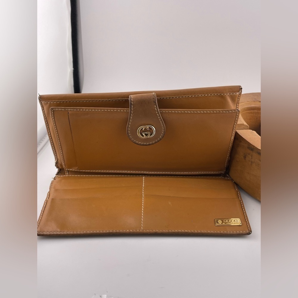 VINTAGE 80's GUCCI LOGO MONOGRAM WOMEN WALLET PURSE​​​​​​​​​​​​ - Picture 4 of 11